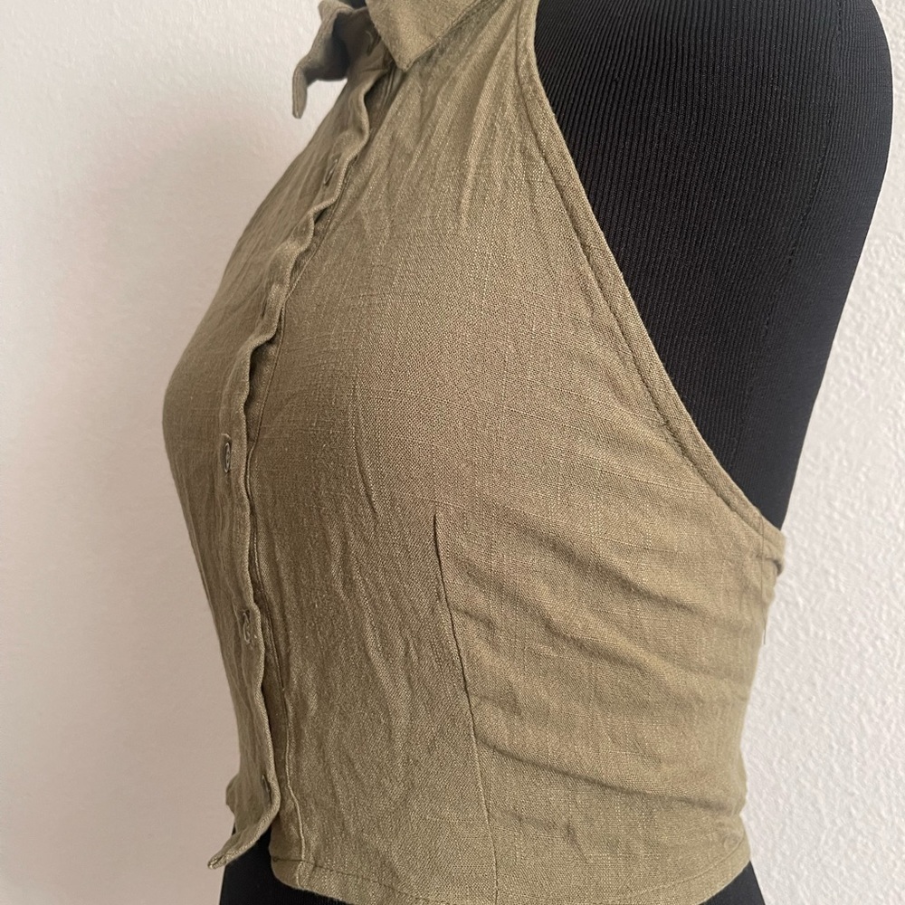 Olive crop top - Picture 5 of 10